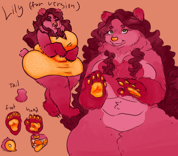 bear lily (ref sheet example)